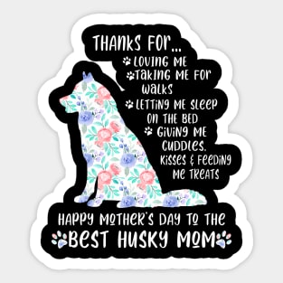 Happy Mother'S Day 2021 Husky Mom Dog Lover Sticker